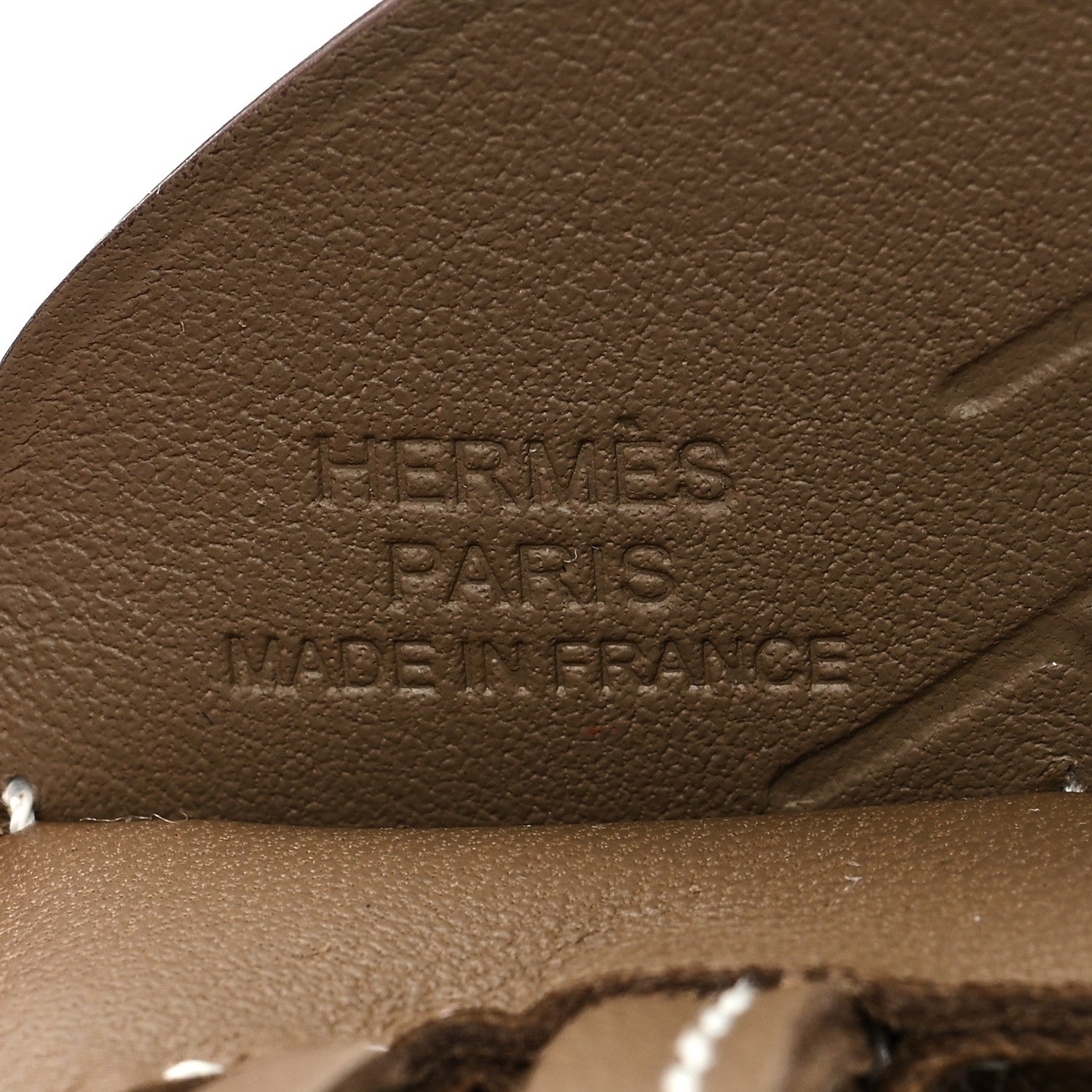 Hermes Milo Lambskin Grigri Rodeo Pegase Horse Bag Charm PM Etoupe 3 of 5
