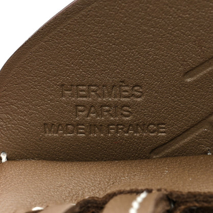 Hermes Milo Lambskin Grigri Rodeo Pegase Horse Bag Charm PM Etoupe 3 of 5
