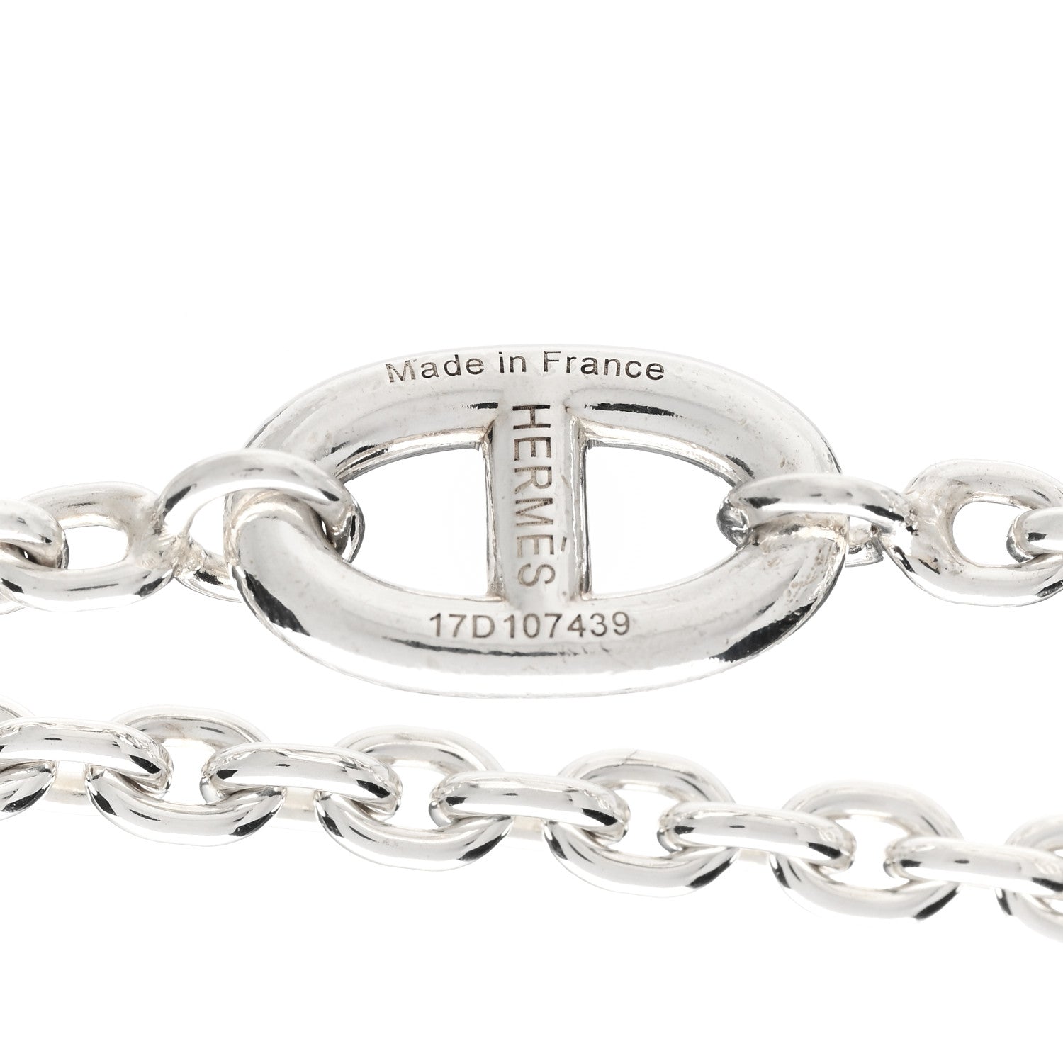 Hermes Sterling Silver Farandole Necklace 120 3 of 4