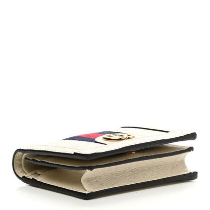 Gucci Textured Calfskin Web Ophidia Card Case Mystic White 4 of 9