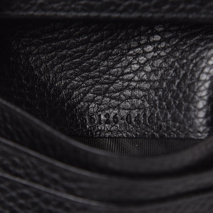Gucci Pebbled Calfskin GG Marmont Card Case Black 7 of 7