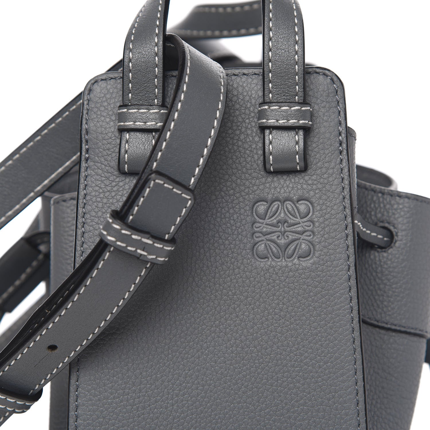 Loewe Calfskin Mini Hammock Shoulder Bag Anthracite 9 of 9