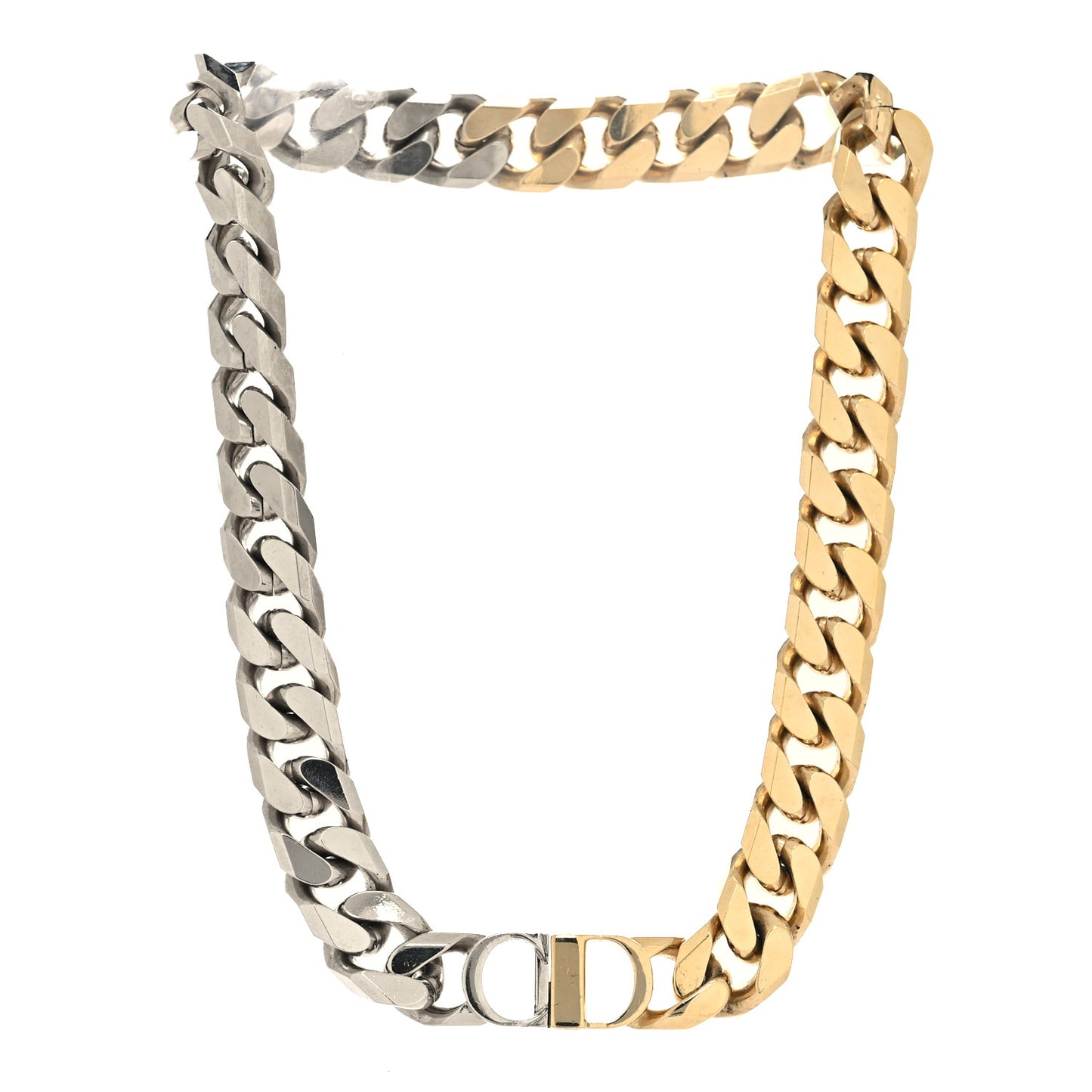 Metal Danseuse Etoile Chain Choker Necklace Gold Silver