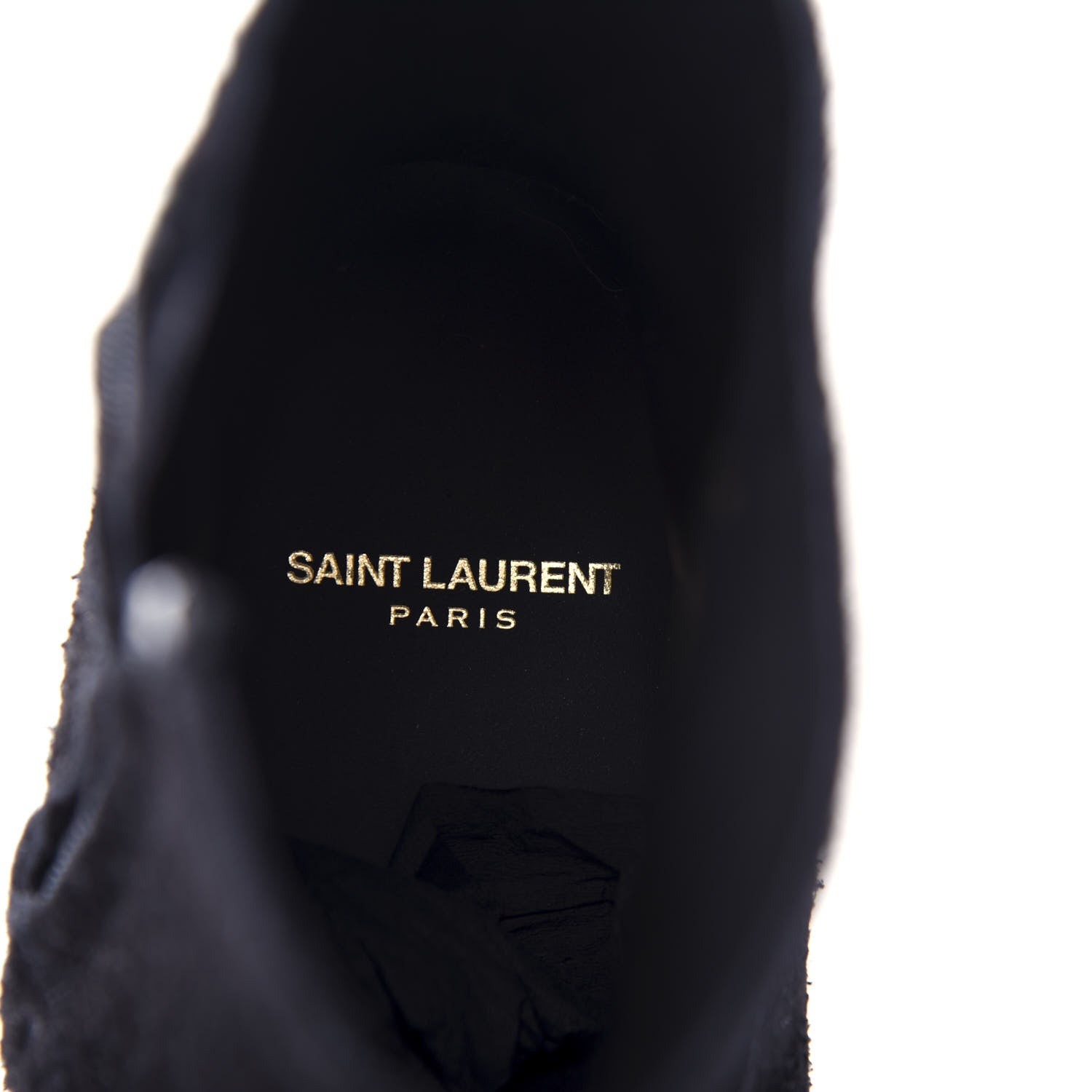 Saint Laurent Suede Lukas Ankle Boots 38 Black 7 of 10