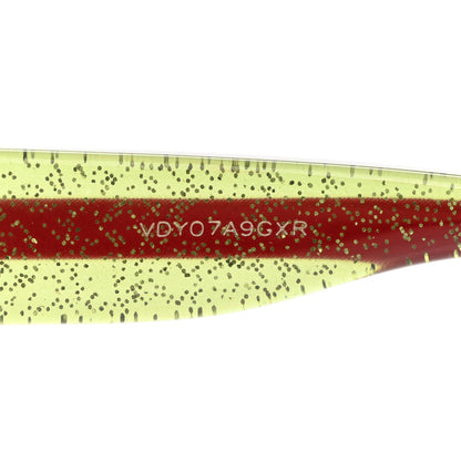 Gucci Acetate Square Frame Web Glitter Sunglasses GG0034S Black Green 6 of 10