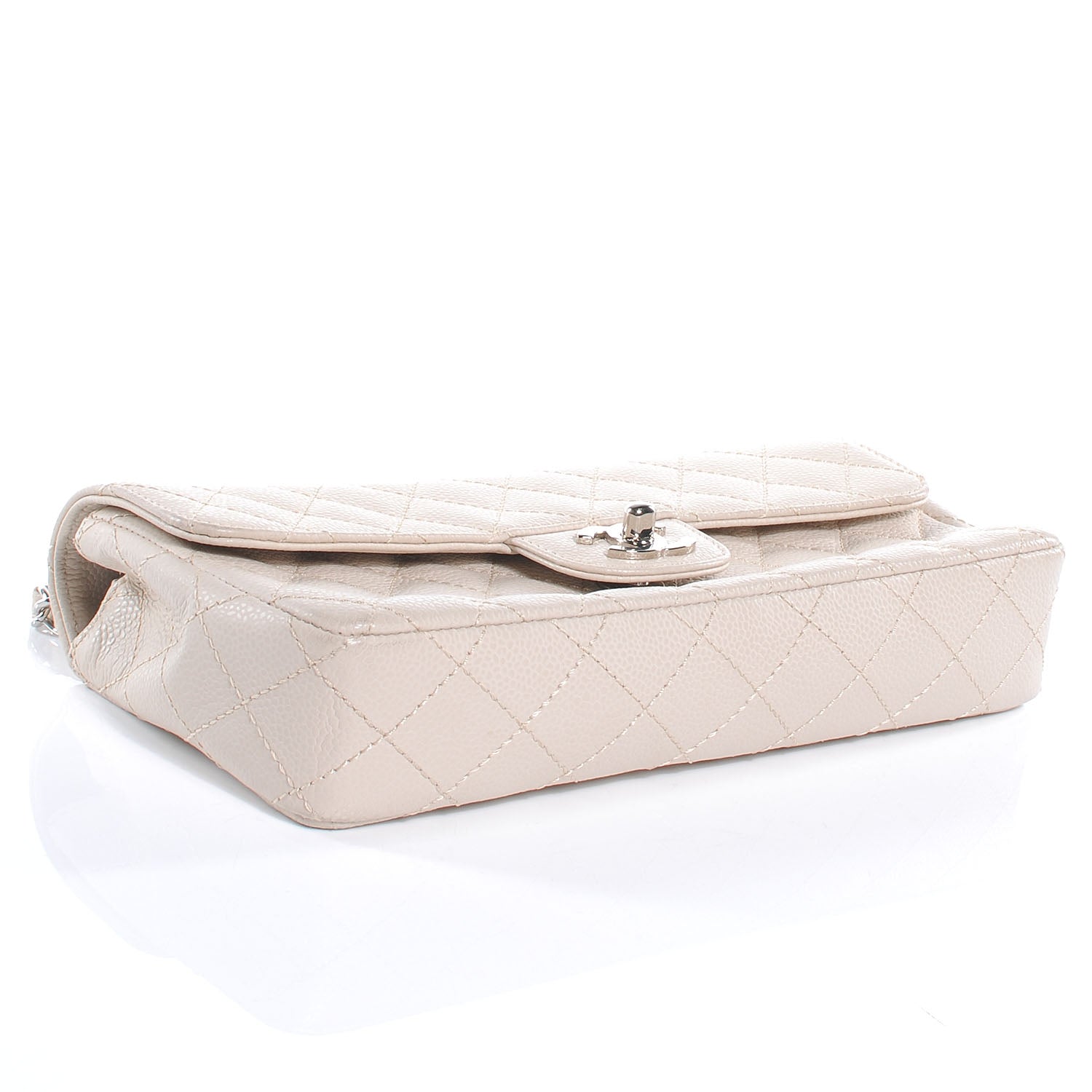 Chanel Caviar East West Flap Beige Clair 4 of 6