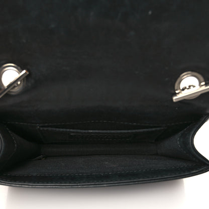 Chanel Plexiglass Patent Mini Striped Boy Brick Flap Black White 4 of 10