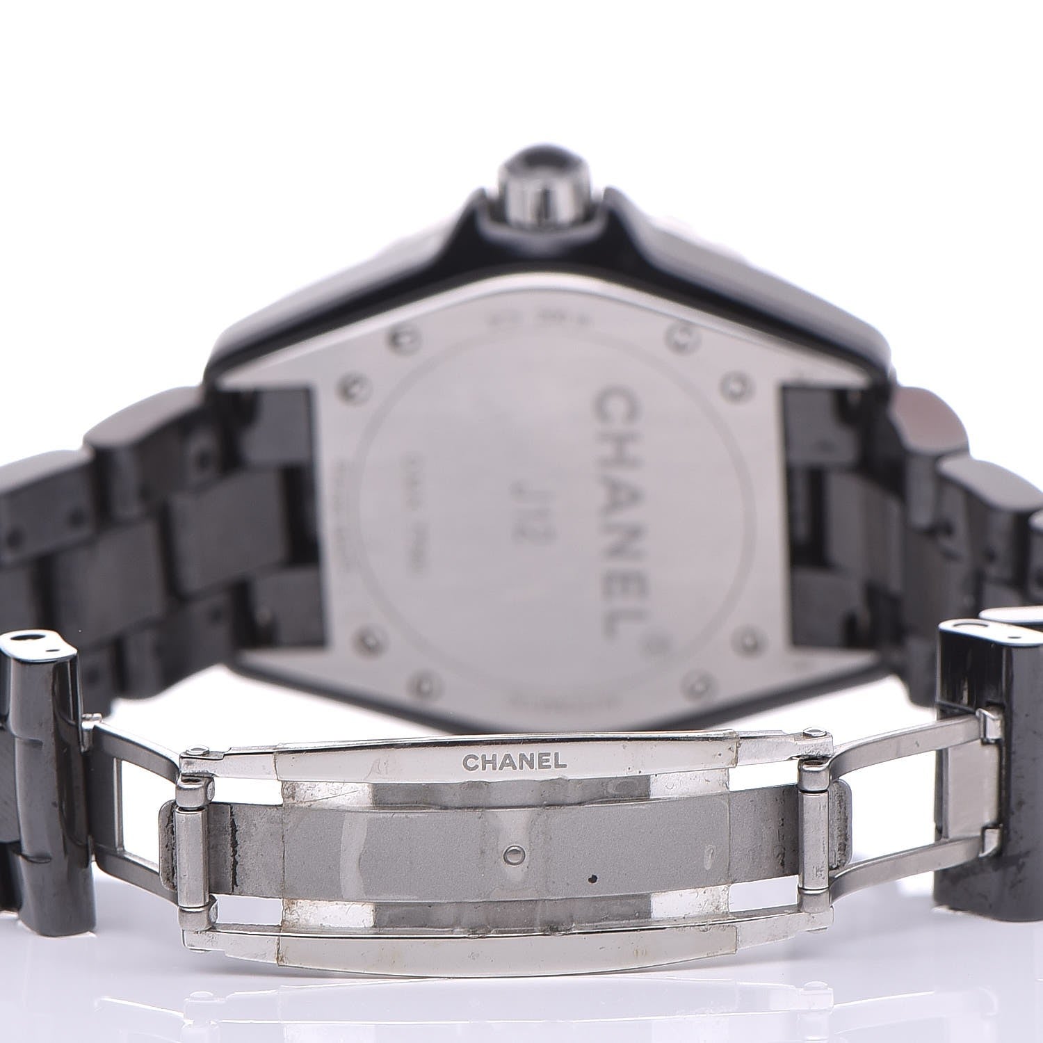 Chanel Stainless Steel Ceramic 38mm J12 Automatic Watch Black 6 of 7
