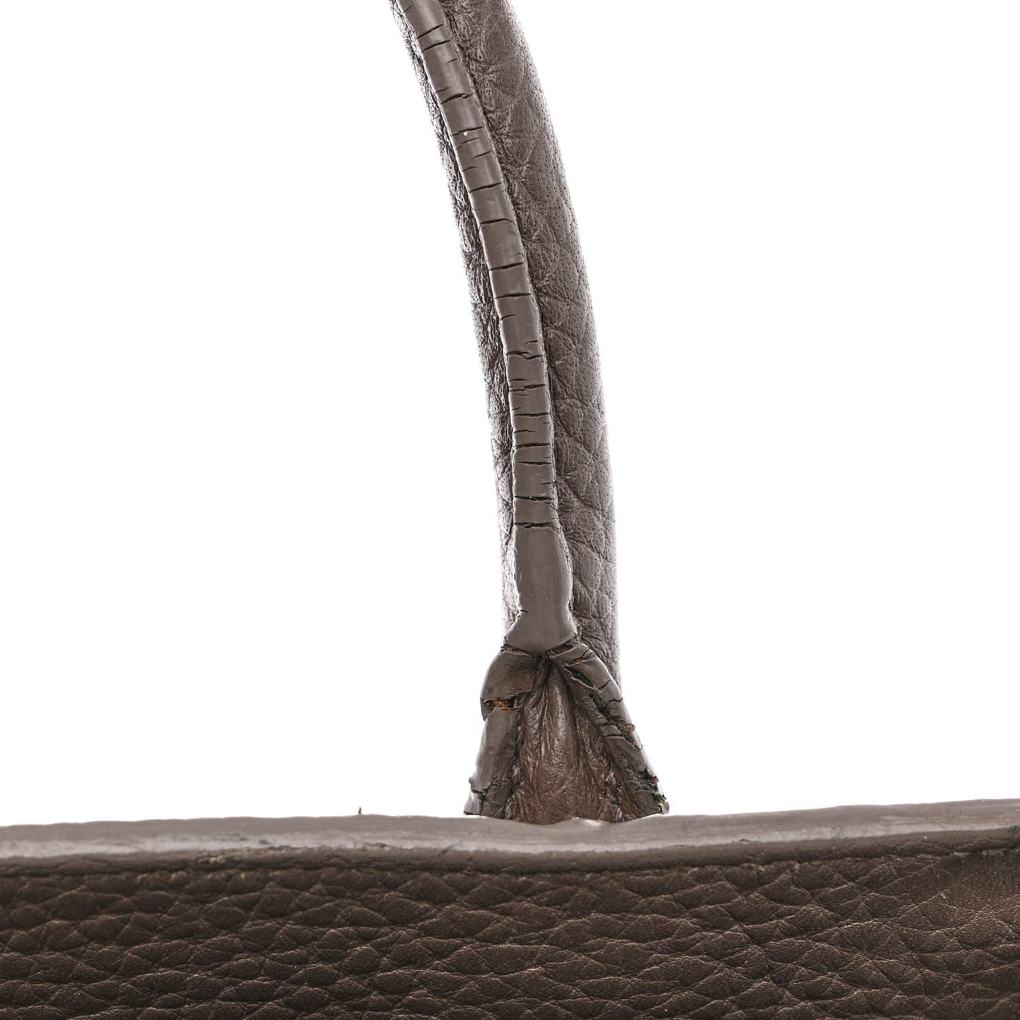 Grained Calfskin Nano Sac De Jour Fog