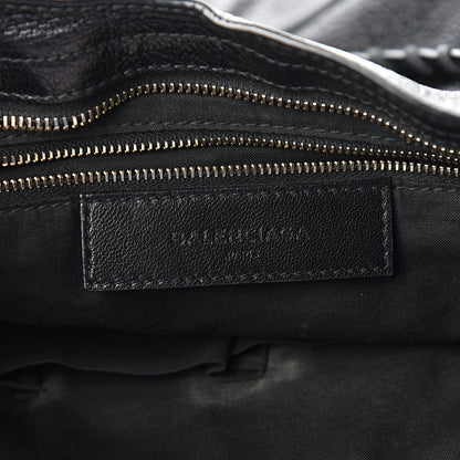 Balenciaga Chevre Gold Metallic Edge Hardware City Black 5 of 10