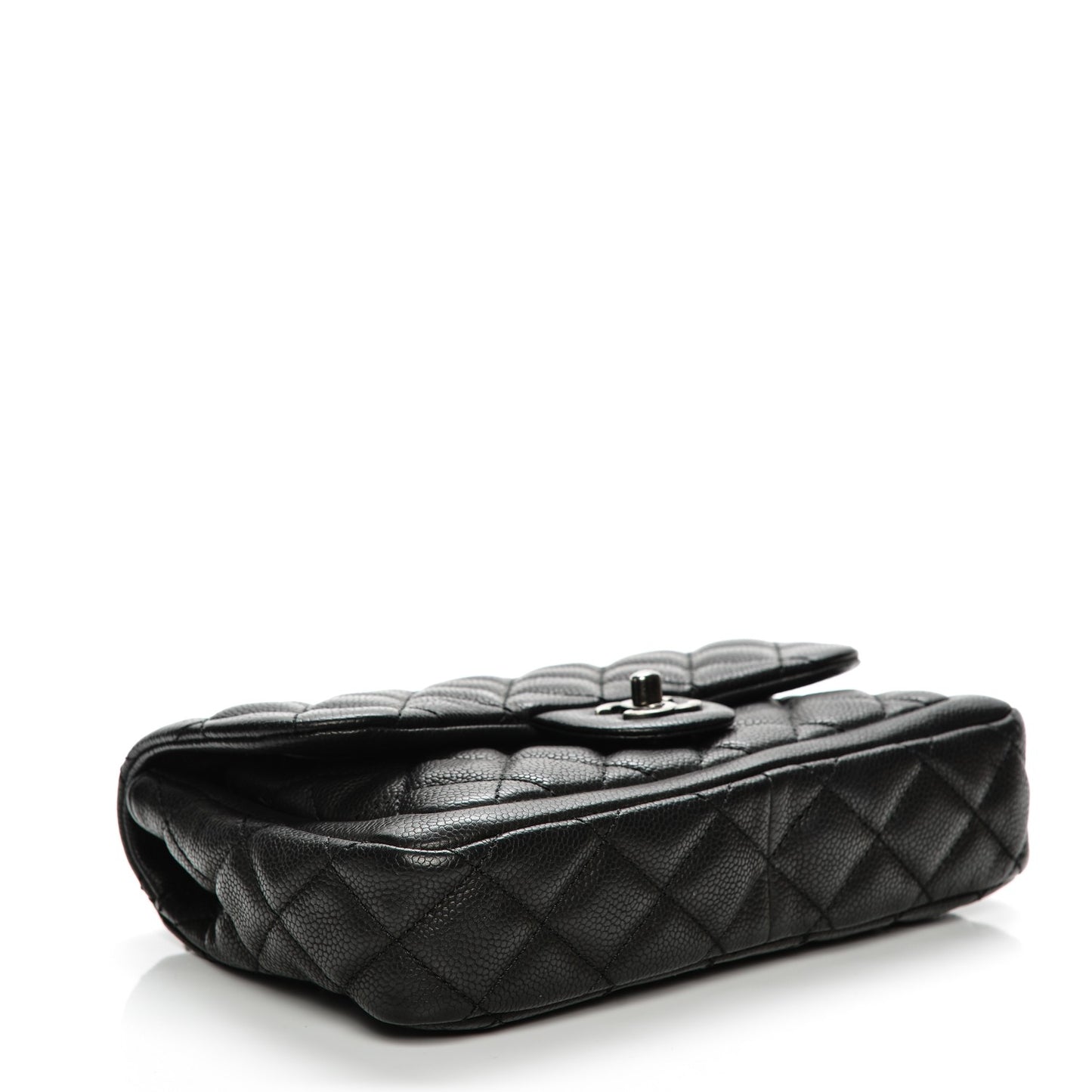 Caviar Quilted Medium Now and Forever Flap Black