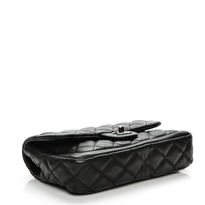 Chanel Caviar Quilted Medium Now and Forever Flap Black 4 of 7