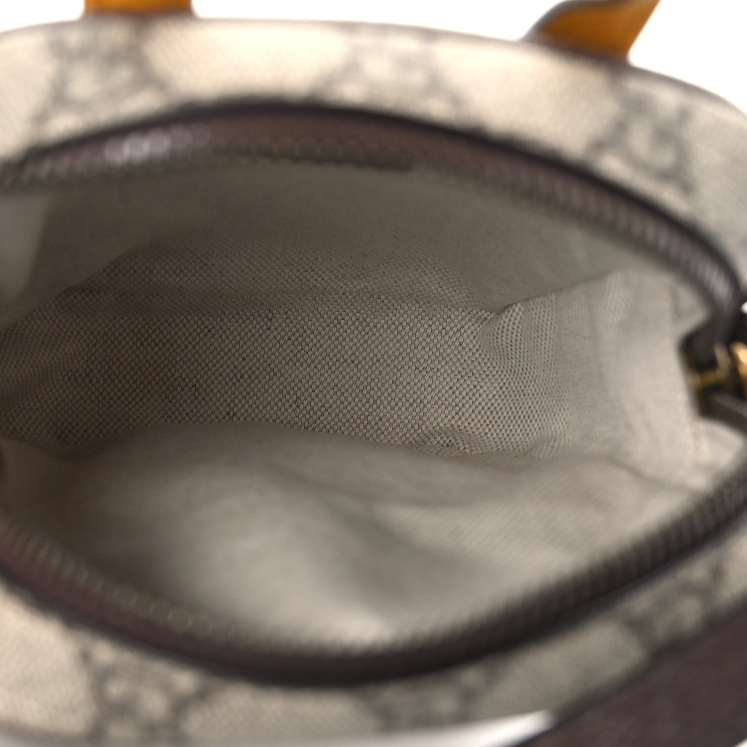 Gucci GG Supreme Monogram Mini Neo Vintage Double Zip Messenger Bag Beige New Acero Crop 5 of 13