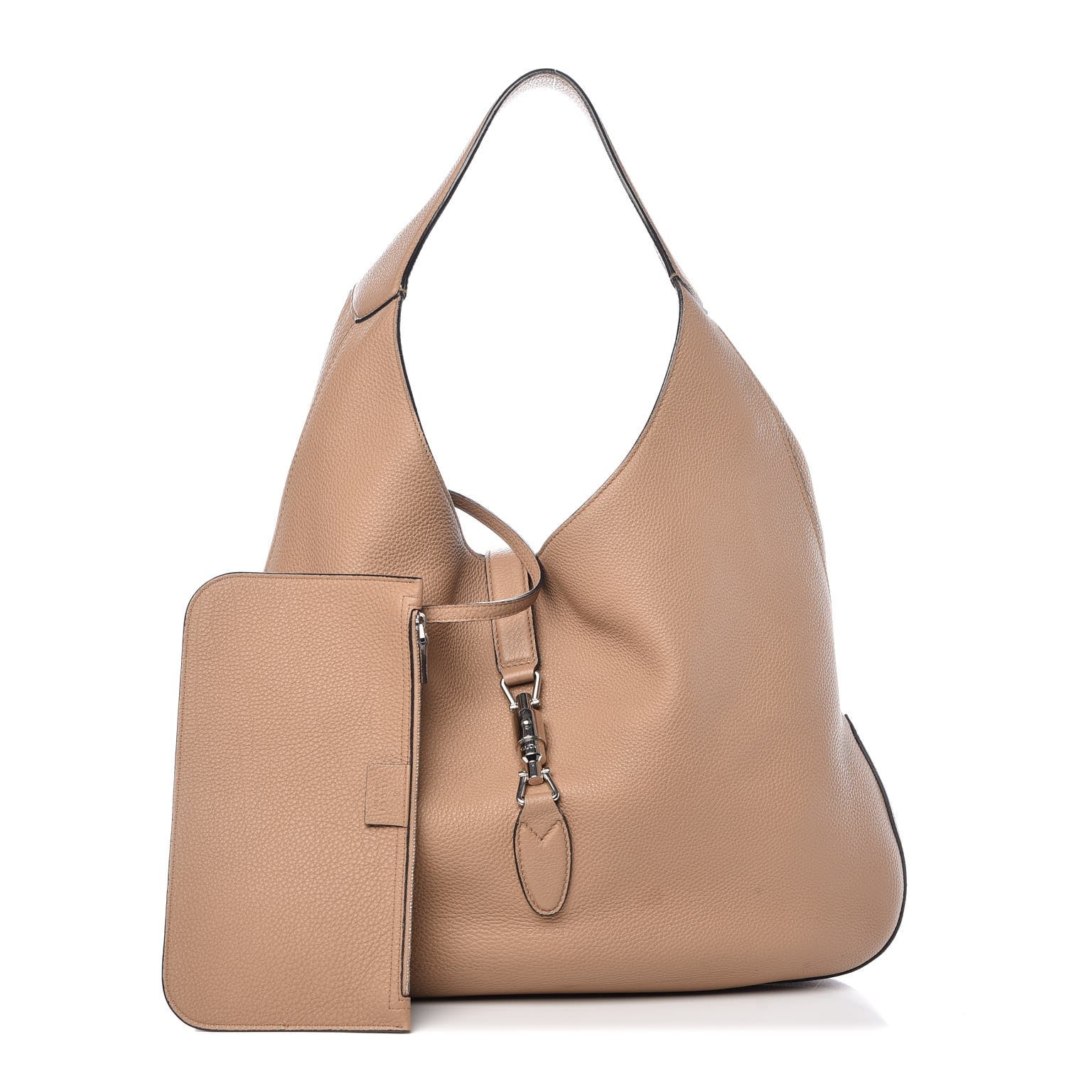 Gucci Soft Grained Calfskin Large Jackie Hobo Classic Camel 3 of 15