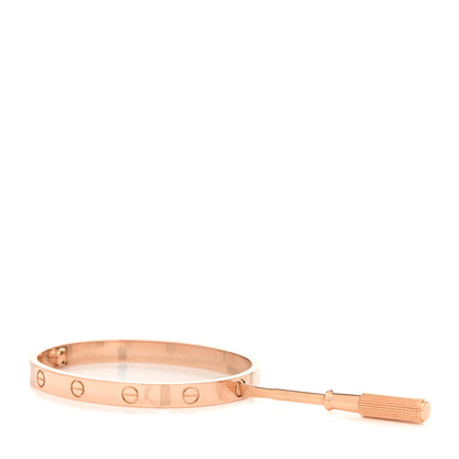 Cartier 18K Pink Gold LOVE Bracelet 17 5 of 6