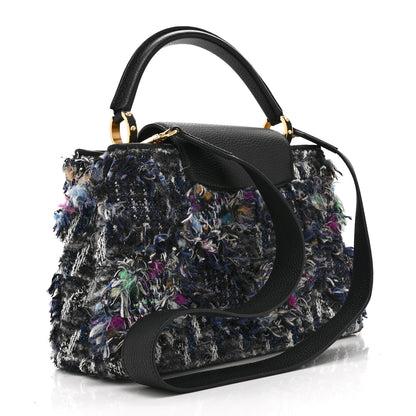 Louis Vuitton Tweed Calfskin Capucines MM Multicolor 3 of 9