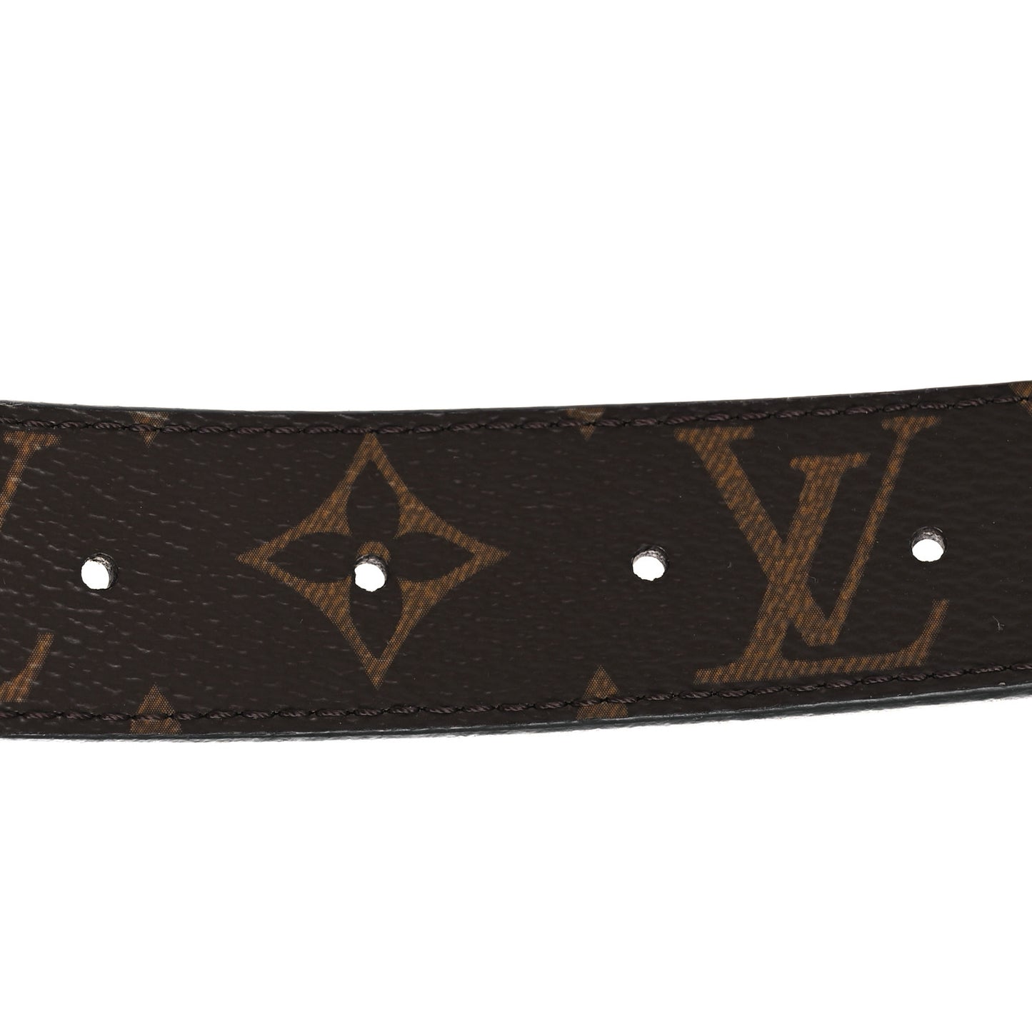 Calfskin Monogram 30mm LV Initiales Reversible Belt 85 34 Black
