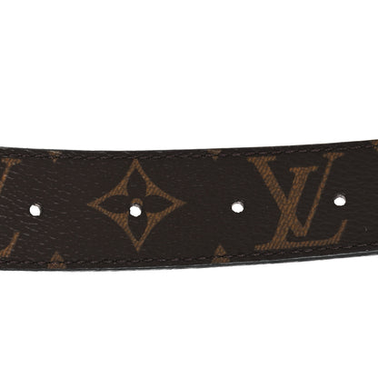 Louis Vuitton Calfskin Monogram 30mm LV Initiales Reversible Belt 85 34 Black 5 of 8