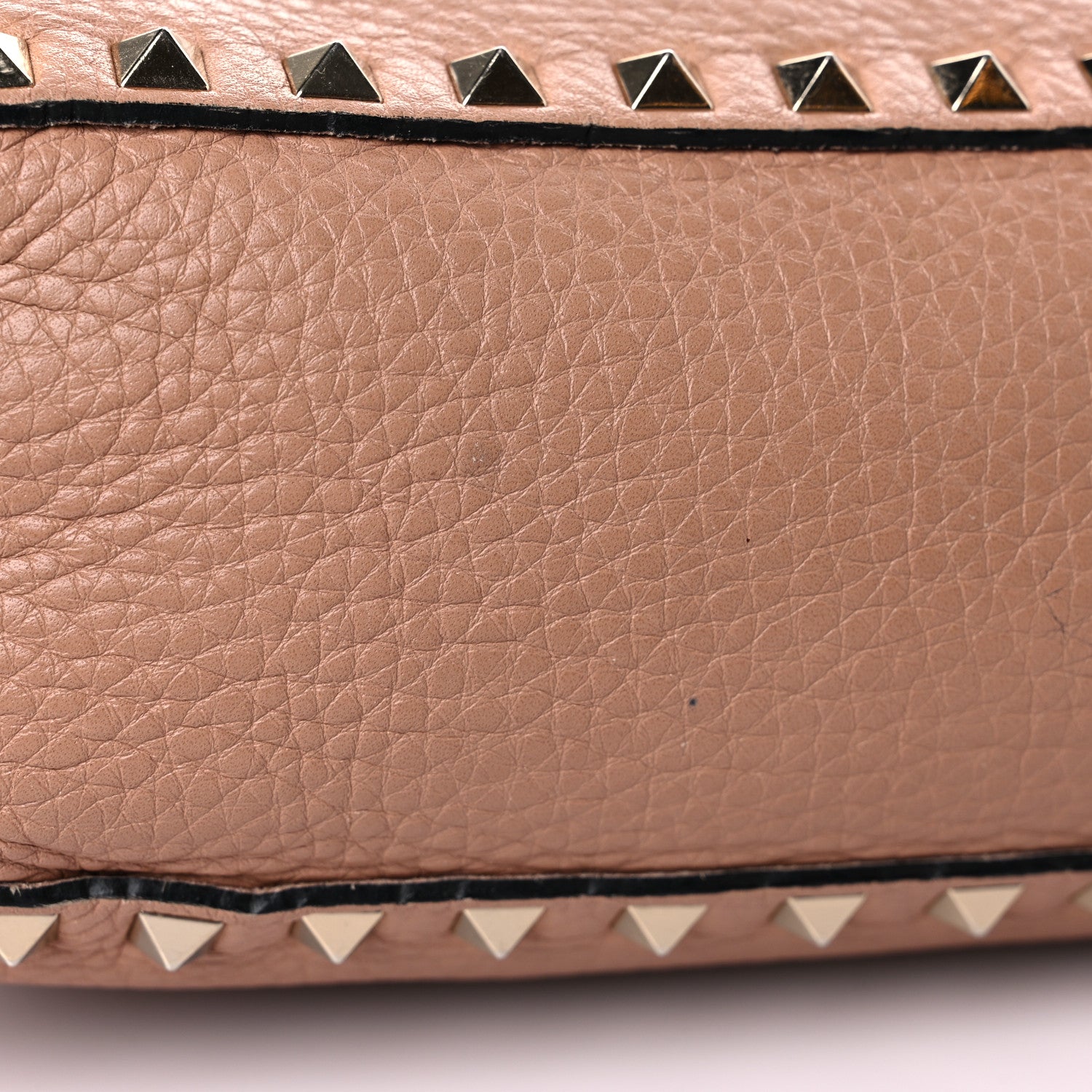 Valentino Garavani Pebbled Calfskin Small Rockstud Flip-Lock Messenger Bag Soft Noisette 15 of 23
