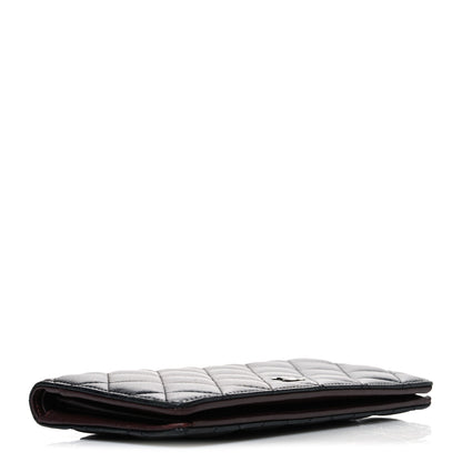 Chanel Lambskin Quilted Yen Wallet Black 4 of 8