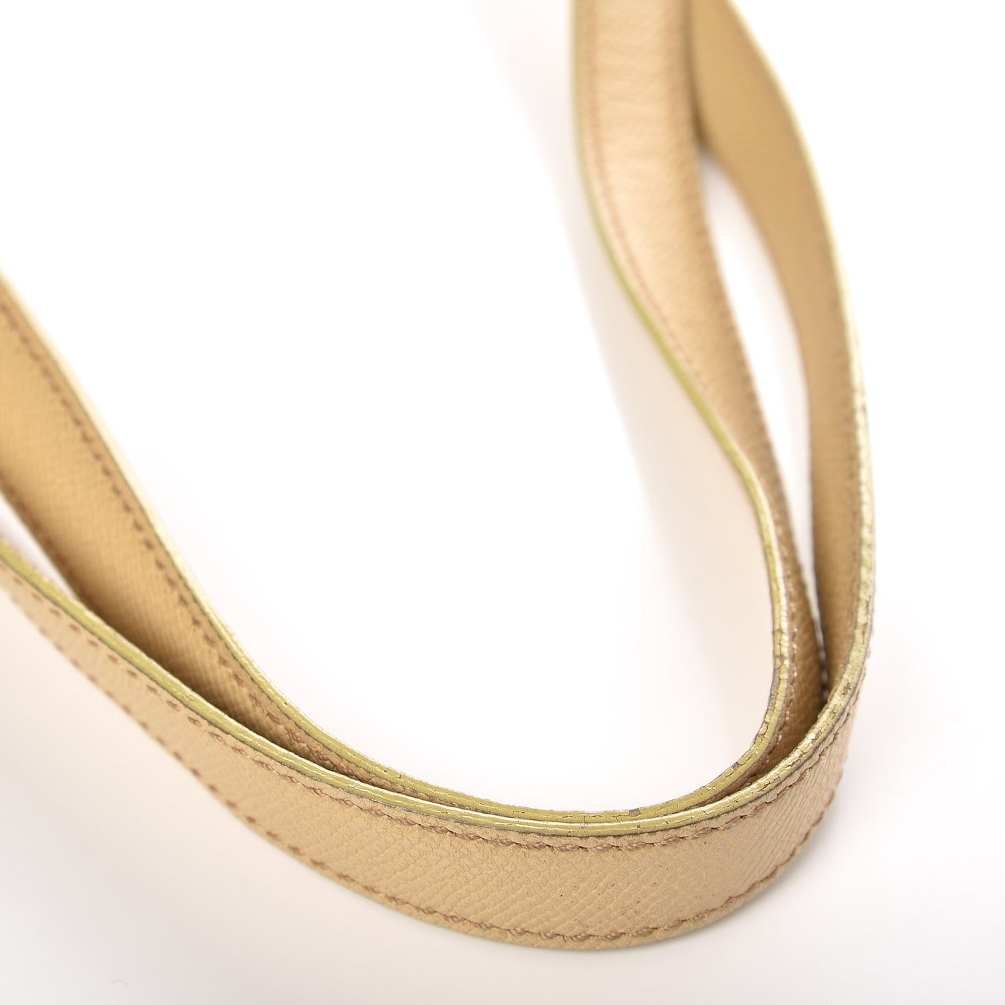 Grained Calfskin Logo Tote Beige