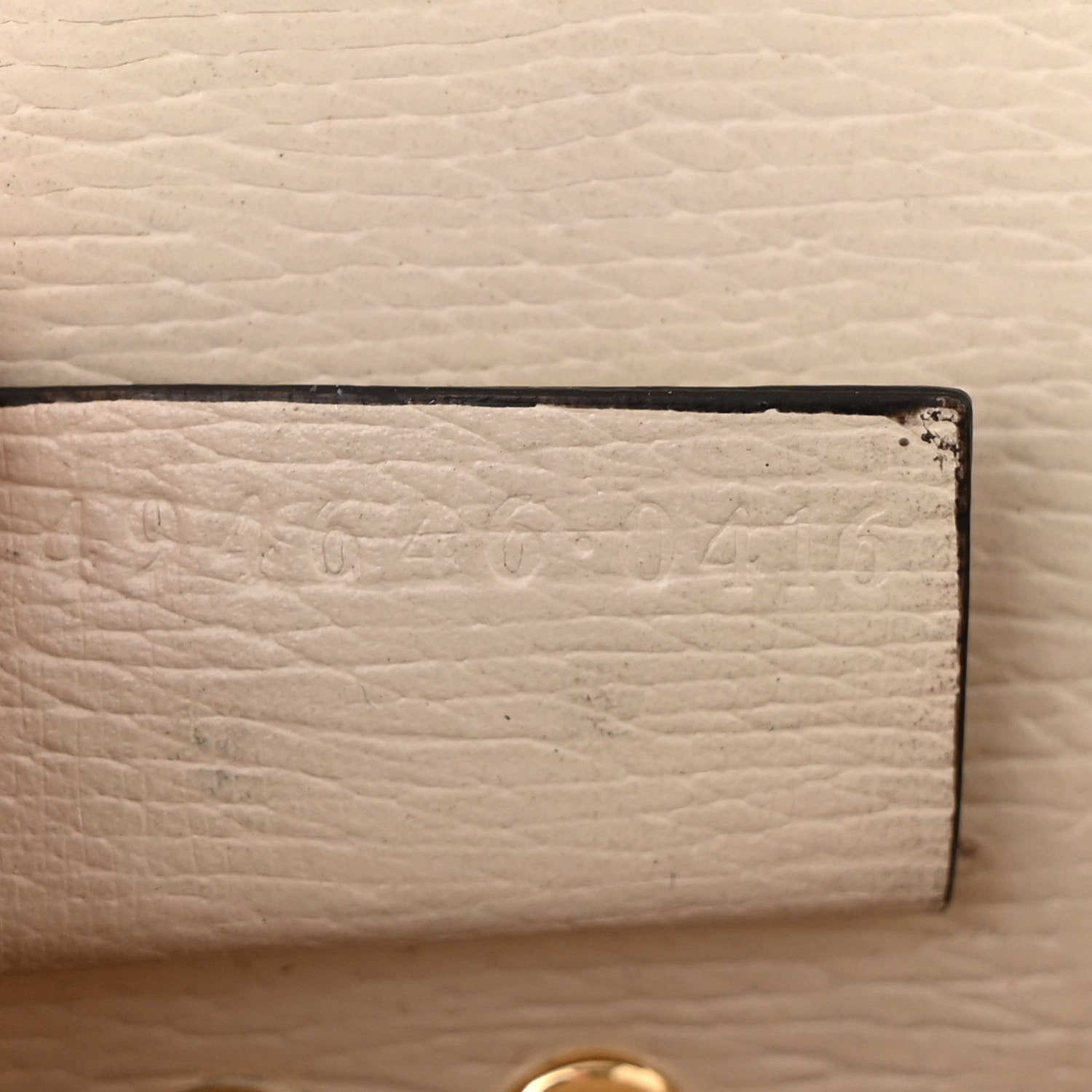 Gucci Textured Calfskin Valentine's Day Super Mini Sylvie Chain Shoulder Bag Ivory 7 of 10