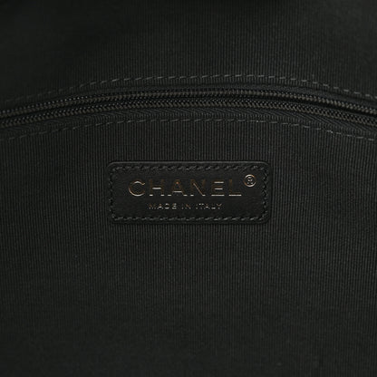 Chanel Suede Calfskin Shiny Lambskin Quilted Small Coco Base Shopping Bag Grey Black 6 of 10