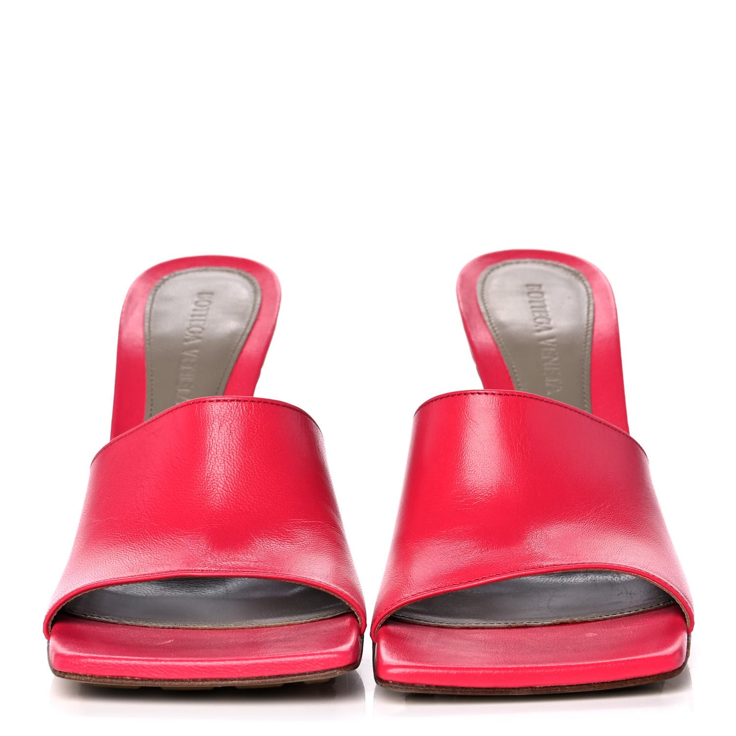 Lambskin Stretch Mule Sandals 37 Lollipop