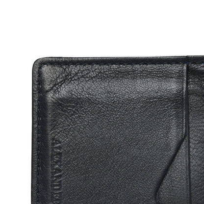 Alexander McQueen Calfskin Embossed Card Holder Navy 8 of 10