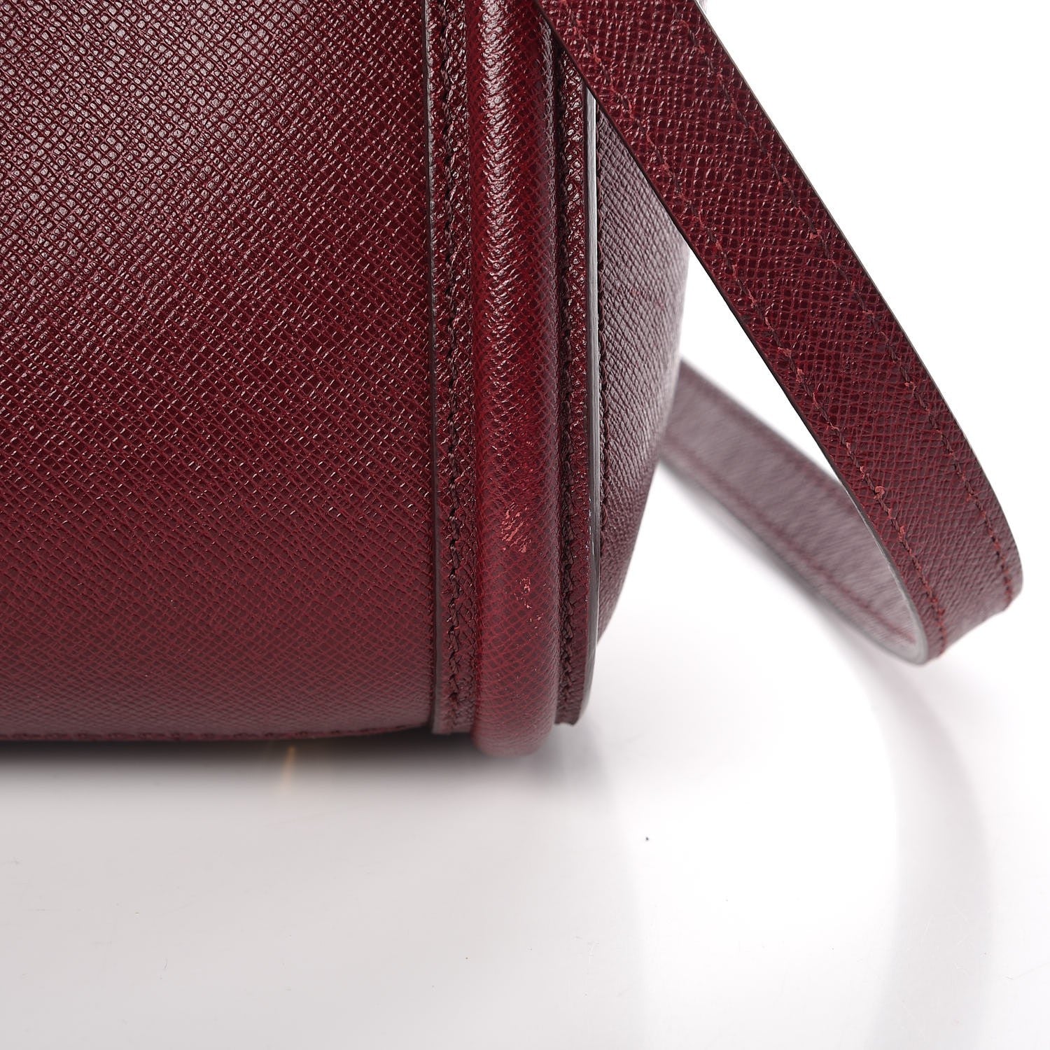 Alexander McQueen Calfskin Small Heroine Burgundy 9 of 17