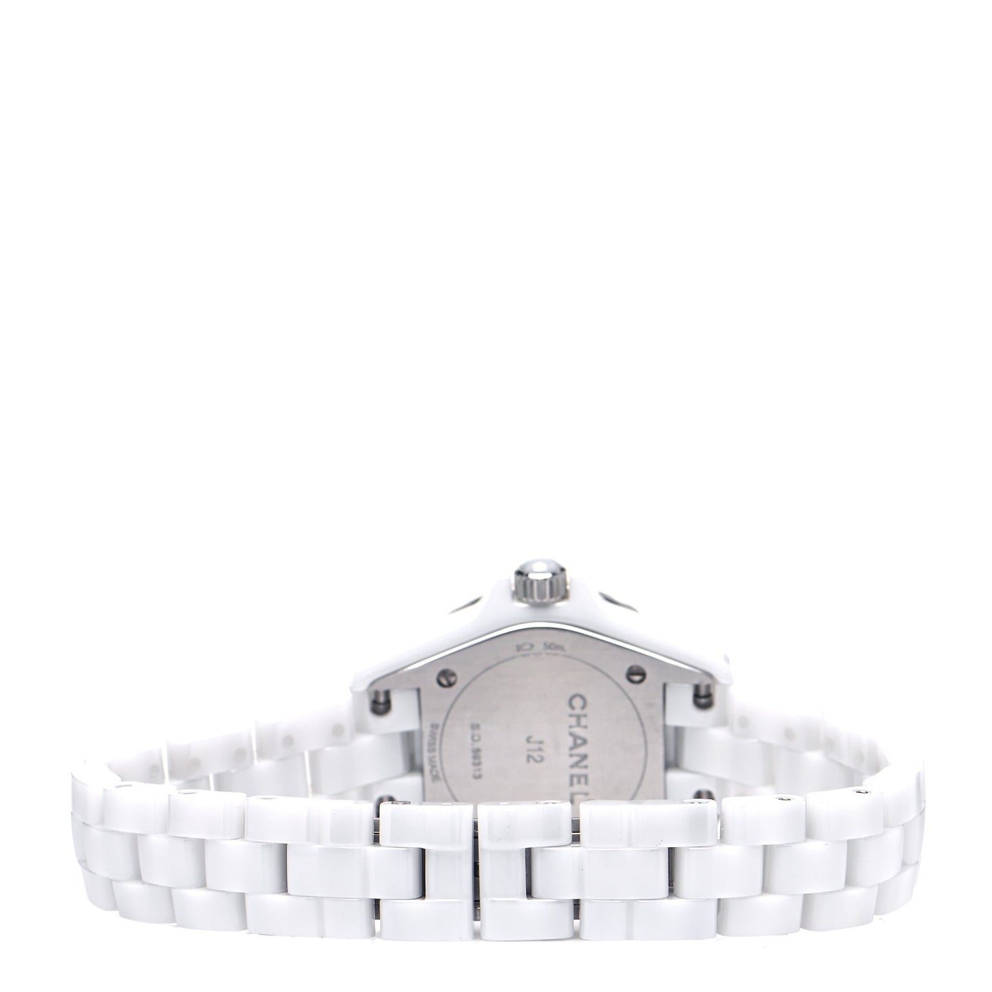 Stainless Steel Ceramic Diamond Mother of Pearl 29mm J12 Quartz Watch White