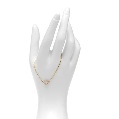Van Cleef & Arpels 18K Yellow Gold Mother of Pearl Sweet Alhambra Bracelet 2 of 7