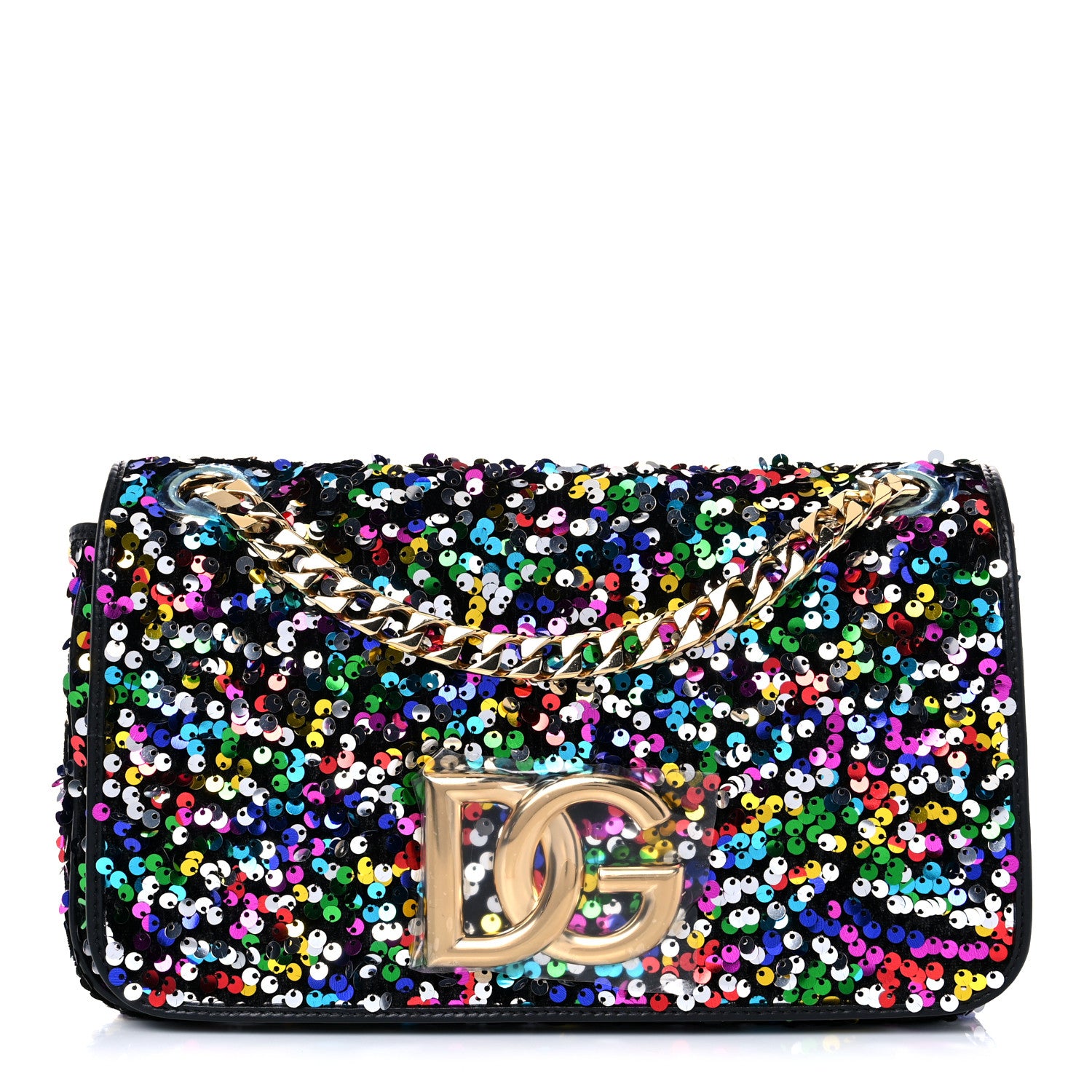 Dolce & Gabbana Sequin DG 3.5 Shoulder Bag Multicolor 1 of 9