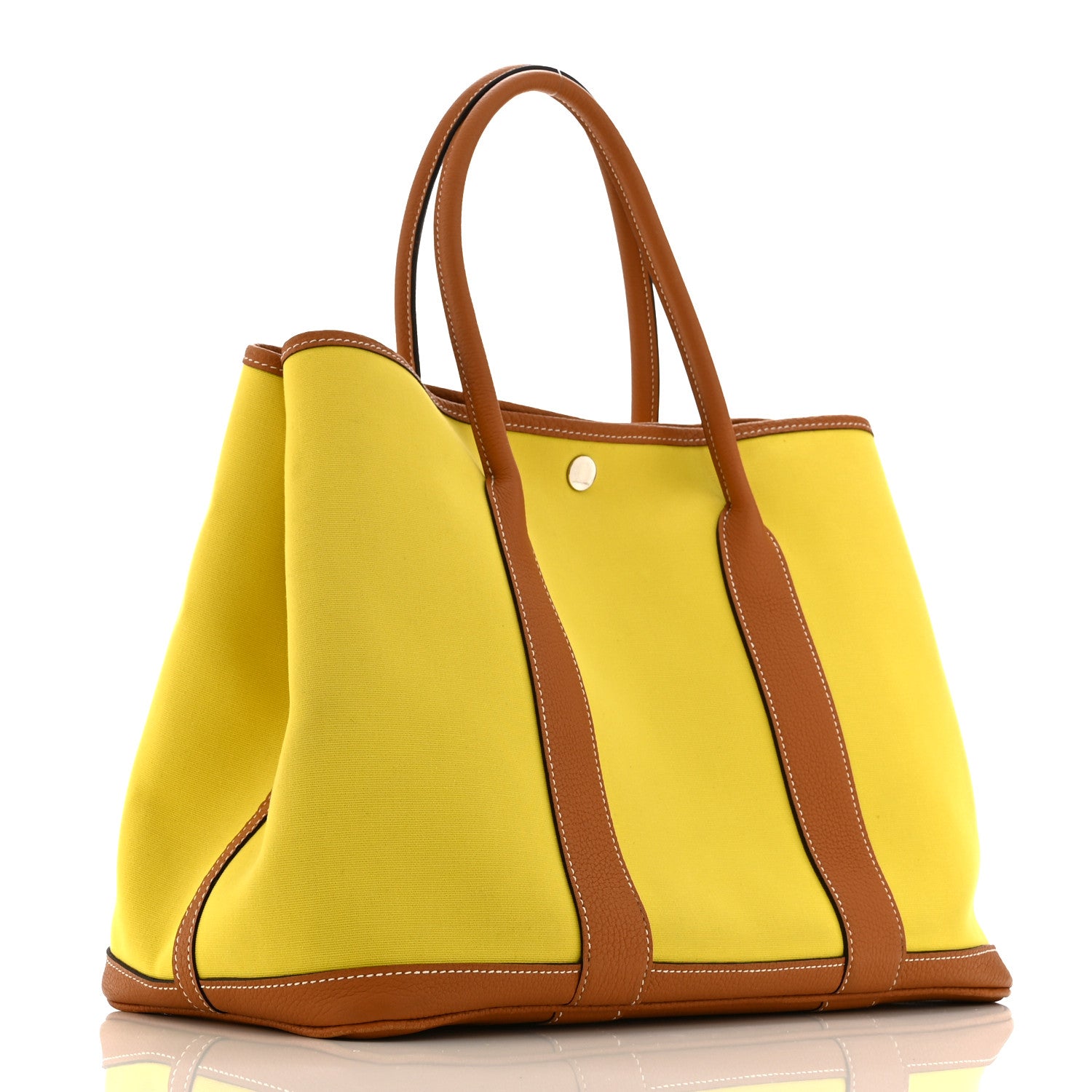Hermes Toile Officier Negonda Garden Party 36 MM Lime Toffee 3 of 10