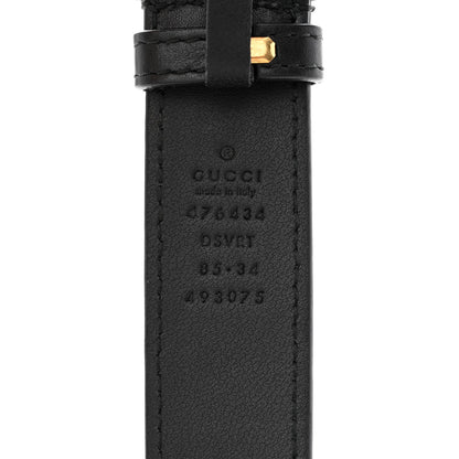 Gucci Calfskin Matelasse GG Marmont Belt Bag 85 34 Black 11 of 11
