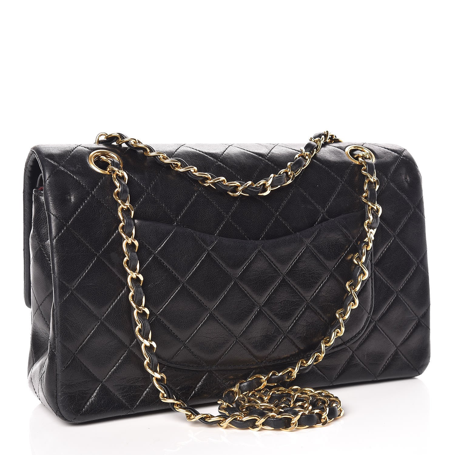 Chanel Lambskin Quilted Medium Double Flap Bag Black 3 of 18