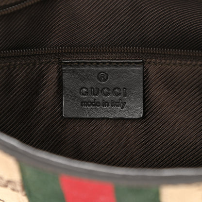 Gucci Monogram Web Jackie O Hobo Dark Brown 6 of 12