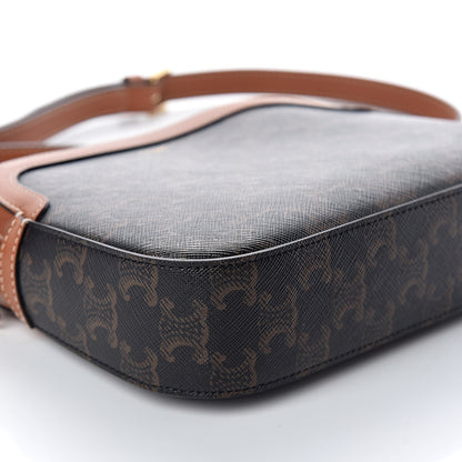 Celine Triomphe Canvas Small Camera Bag Tan 6 of 7