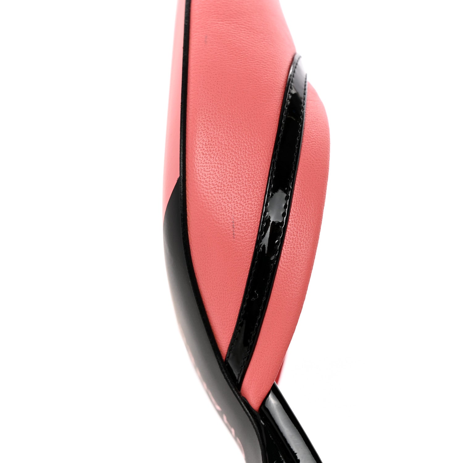 Chanel Iridescent Lambskin Cap Toe CC Slingback Pumps 38 Pink Black 10 of 13