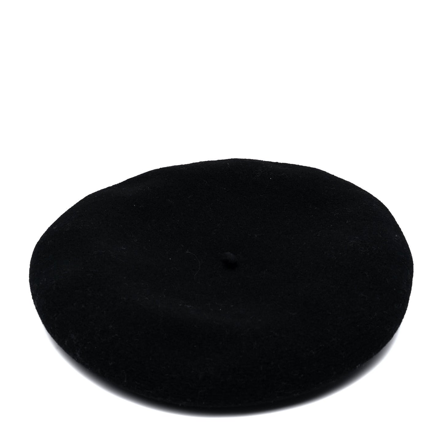 Merino Wool Clou De Sel Bonnie Beret 58 Black