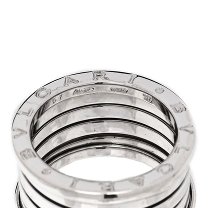 Bulgari 18K White Gold B.Zero1 Four-Band Ring 57 8 4 of 5