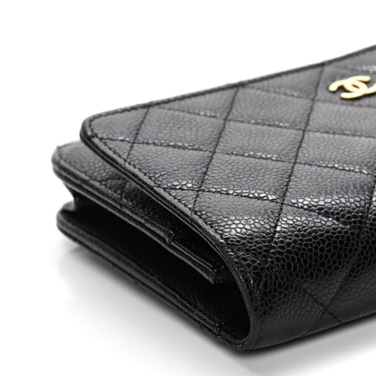 Chanel Caviar Quilted Wallet On Chain WOC Black 10 of 13