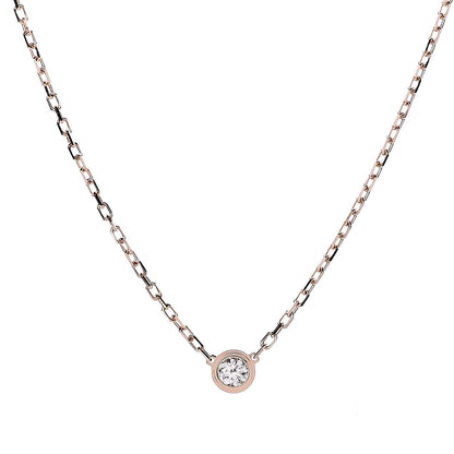Cartier 18K Pink Gold Diamond SM D'Amour Pendant Necklace 4 of 6