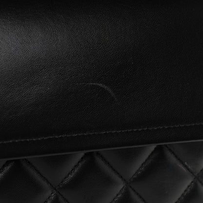 Chanel Lambskin Quilted Jumbo Double Flap Black 11 of 15