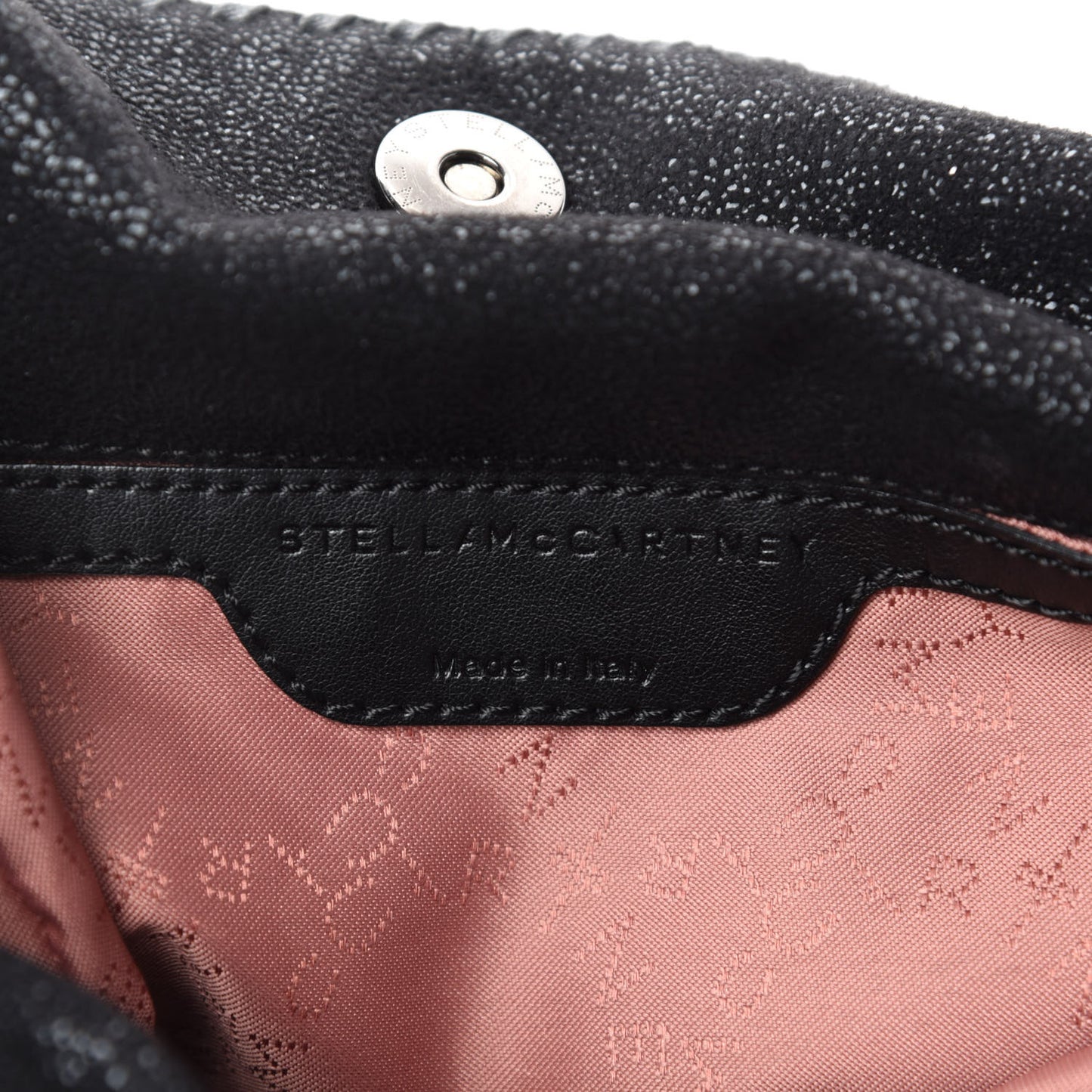 Shaggy Deer Mini Falabella Fold Over Tote Black