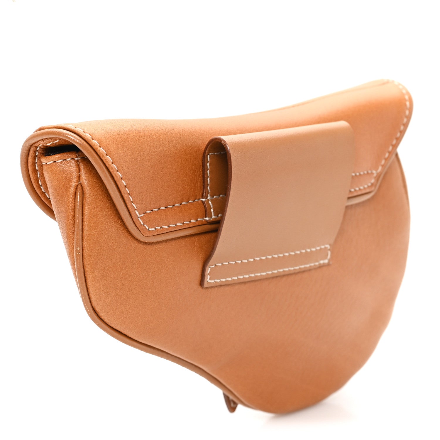 Christian Dior Calfskin Saddle Belt Bag Tan 3 of 7