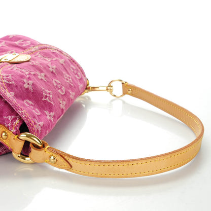 Louis Vuitton Monogram Denim Mini Pleaty Fuchsia 9 of 9