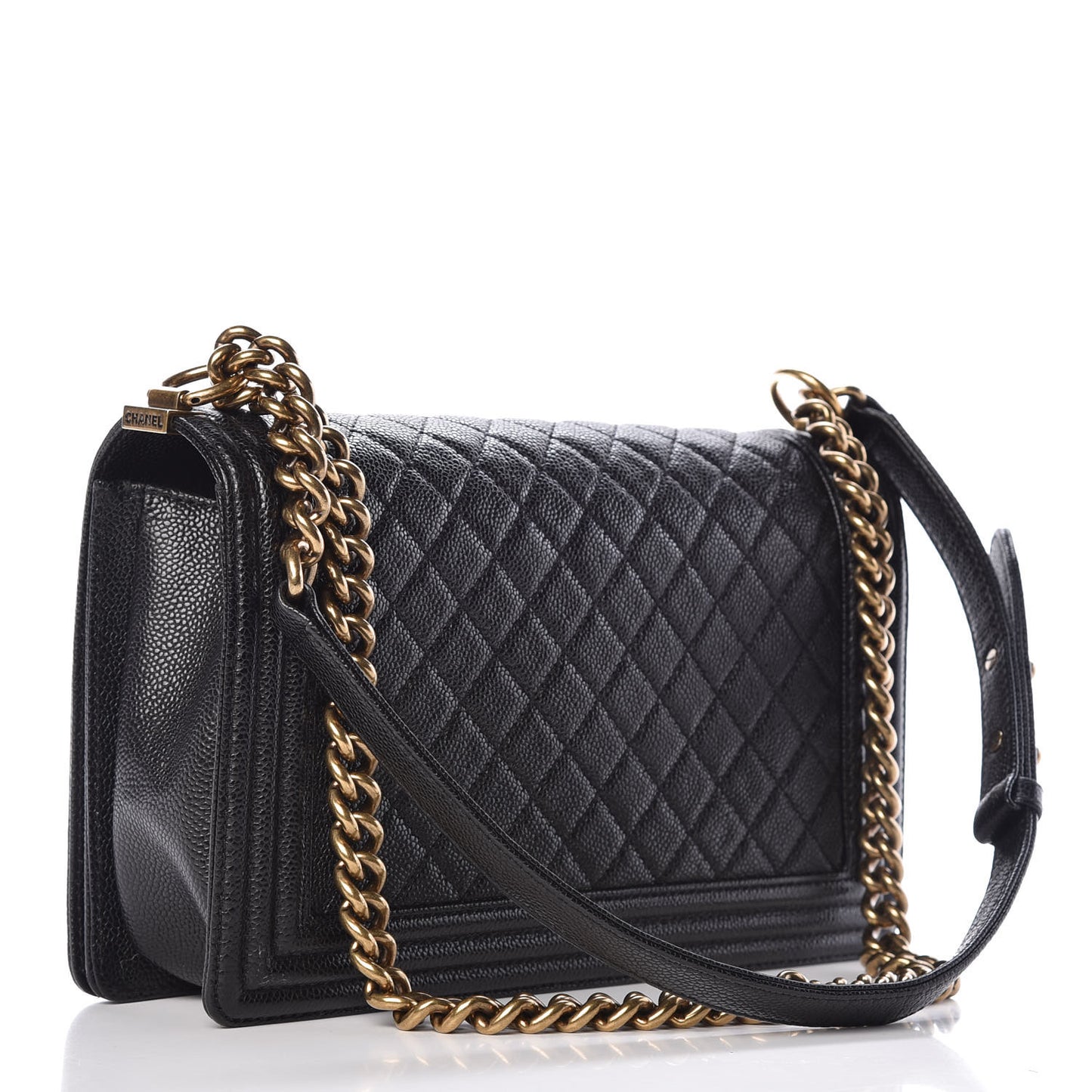 Caviar Quilted New Medium Boy Flap Black