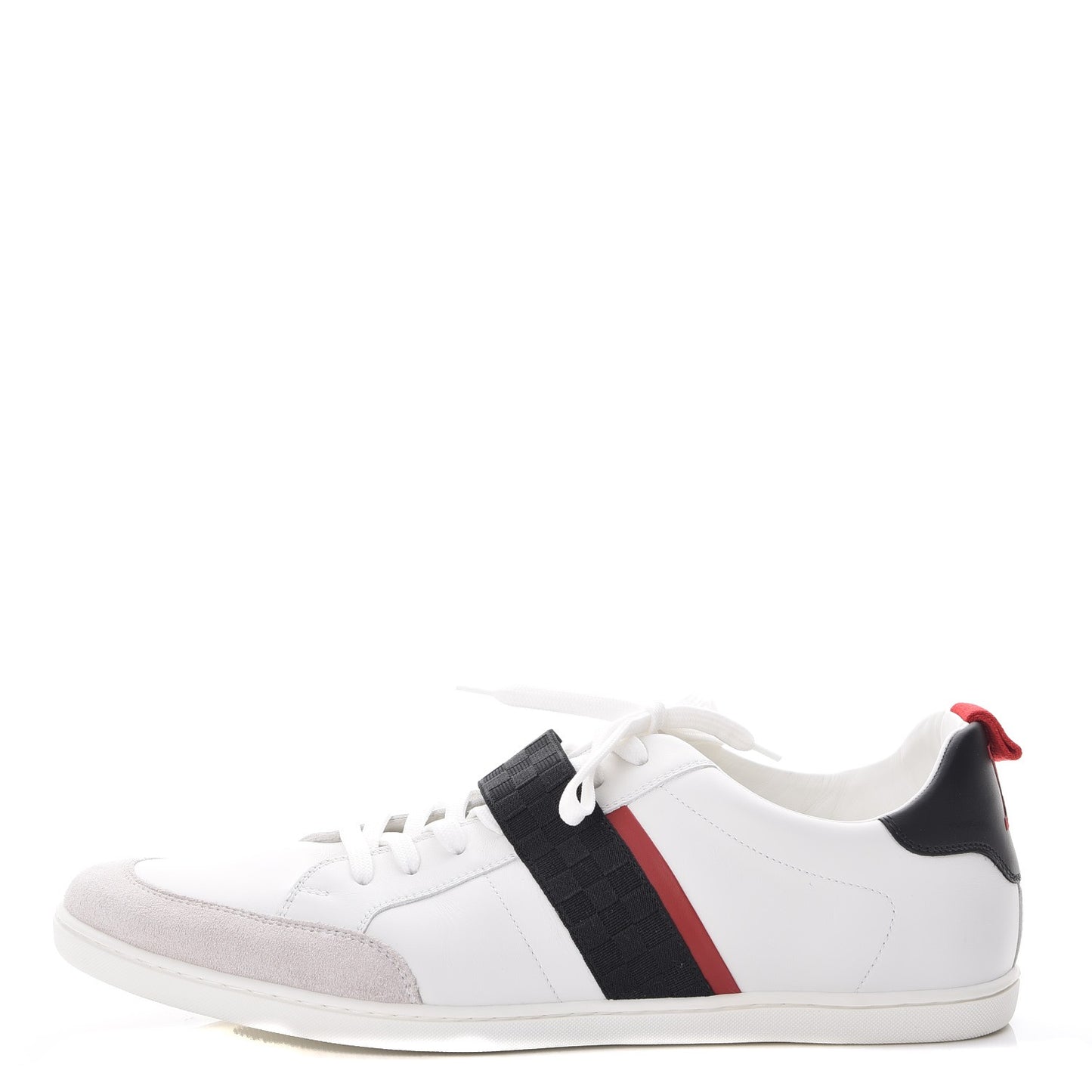 Calfskin Damier Waterline Sneakers 9.5 White