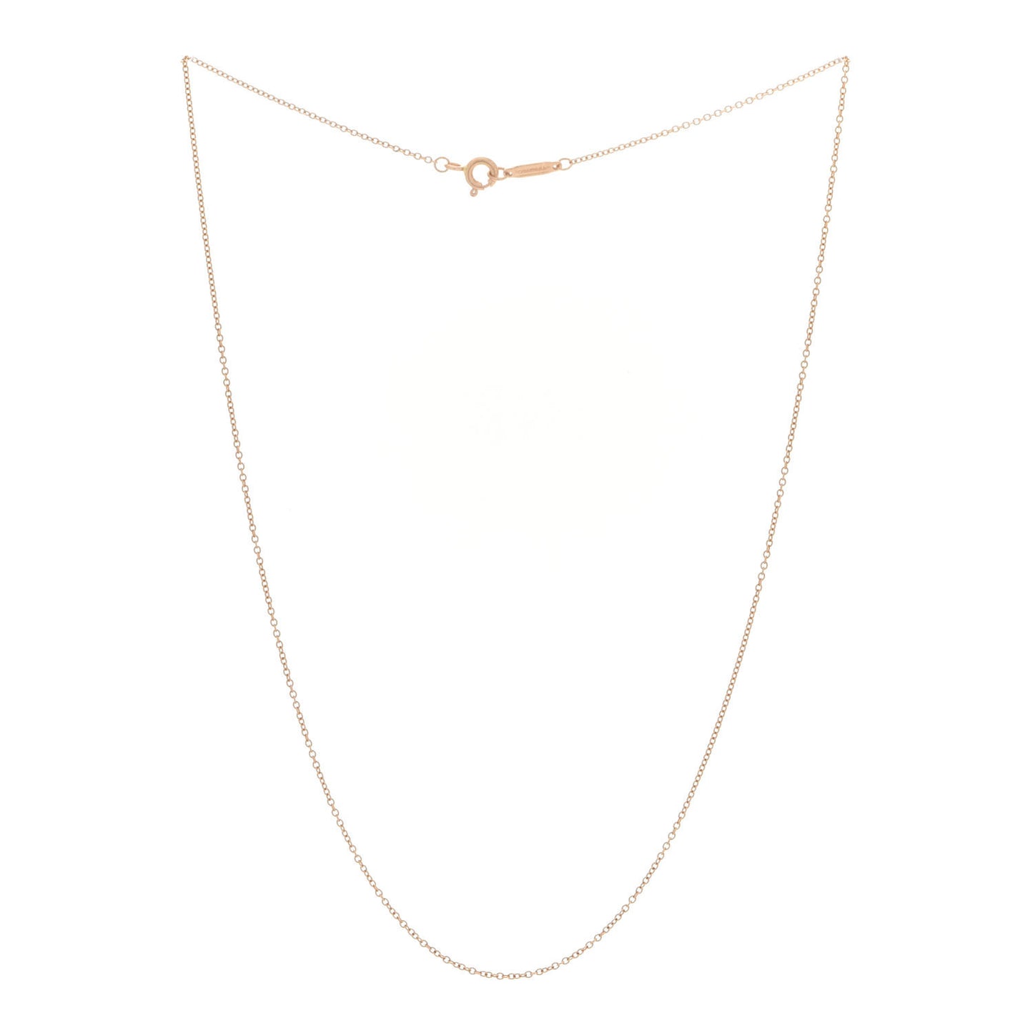 18K Rose Gold Chain Necklace 16"